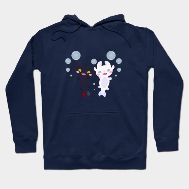 Axolotl Dragon Love Hoodie by Kirion